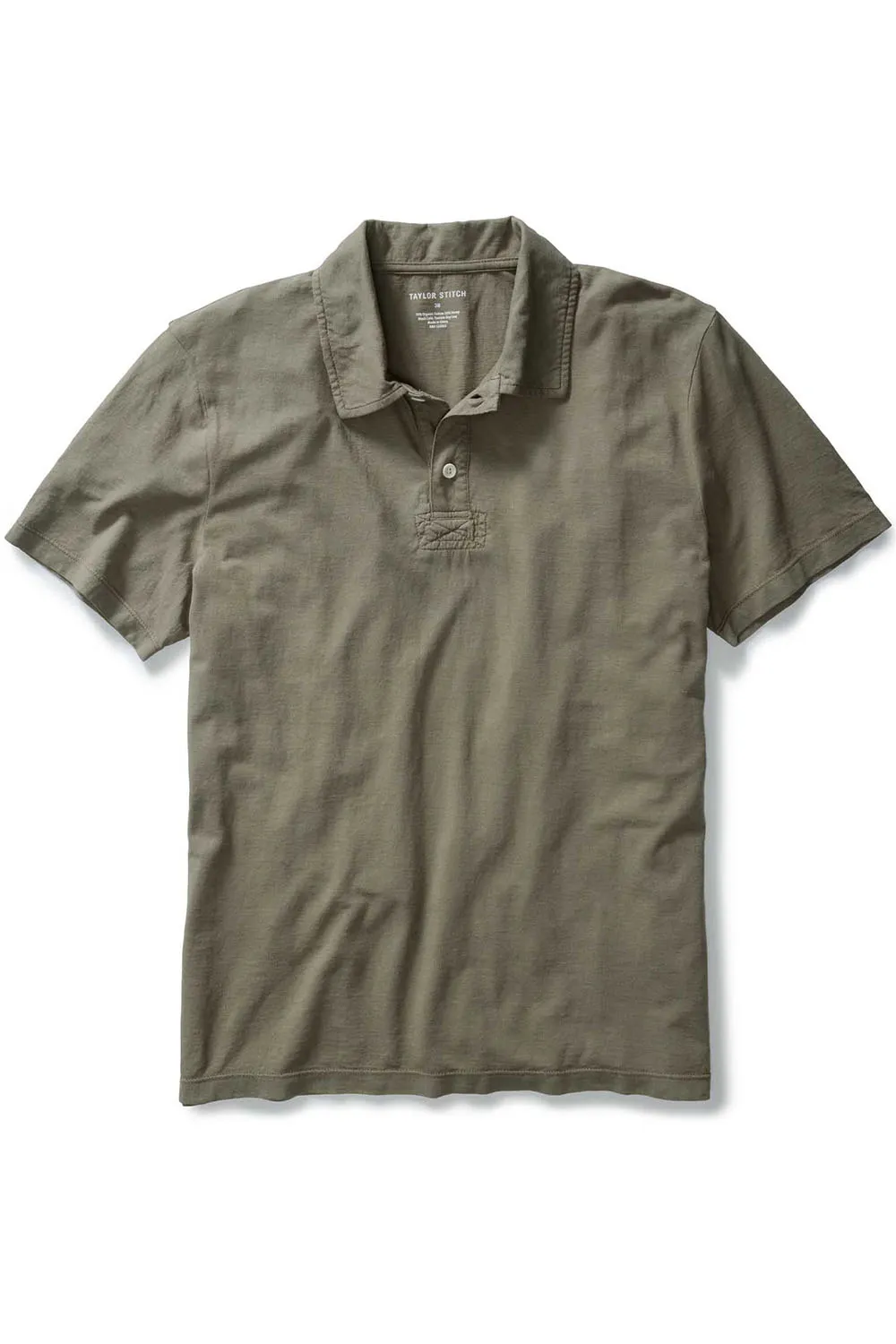 THE COTTON HEMP POLO Olive sold by REVOLVR Menswear