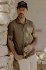 THE COTTON HEMP POLO Olive sold by REVOLVR Menswear