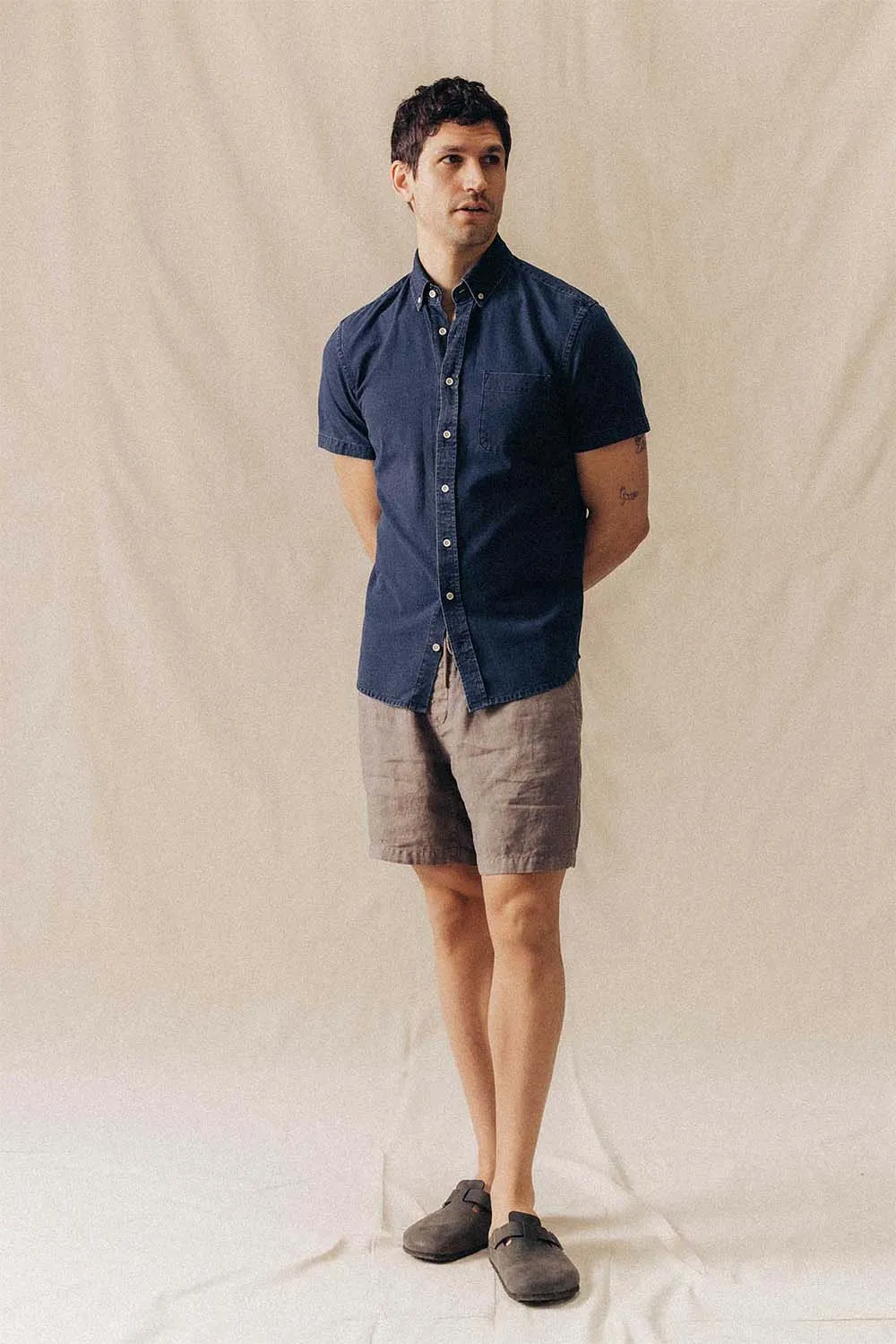 THE JACK SS Rinsed Indigo Oxford sold by REVOLVR Menswear product image thumbnail 2