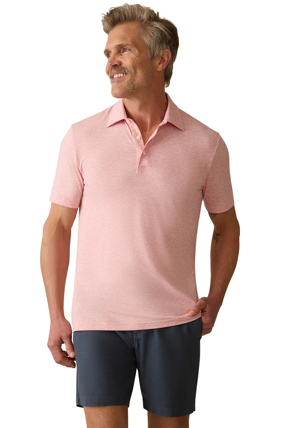 SS MOVEMENT POLO Sunbeam Heather sold by REVOLVR Menswear