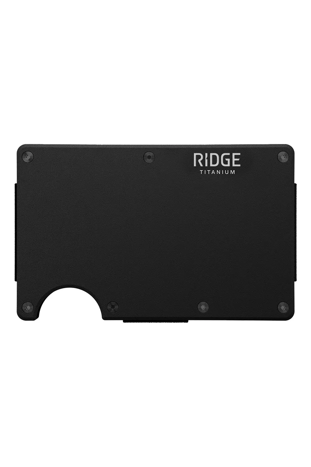 RIDGE WALLET - TITANIUM - MONEY CLIP Matte Black sold by REVOLVR Menswear product image thumbnail 2