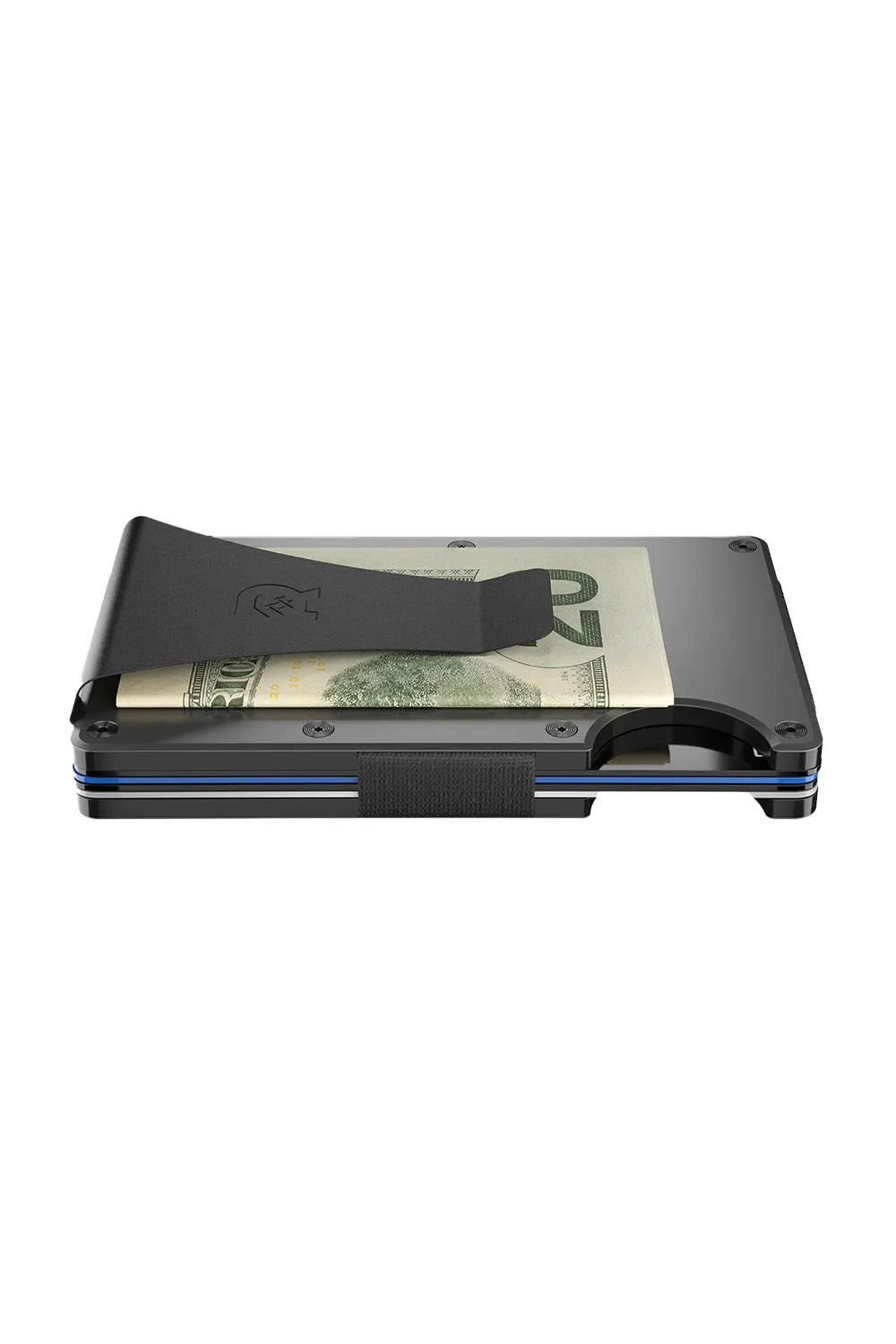 RIDGE WALLET - TITANIUM - MONEY CLIP Gunmetal sold by REVOLVR Menswear product image thumbnail 4