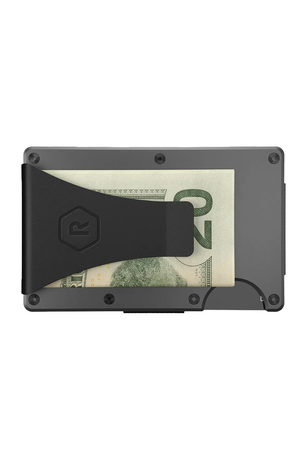 RIDGE WALLET - TITANIUM - MONEY CLIP Gunmetal sold by REVOLVR Menswear