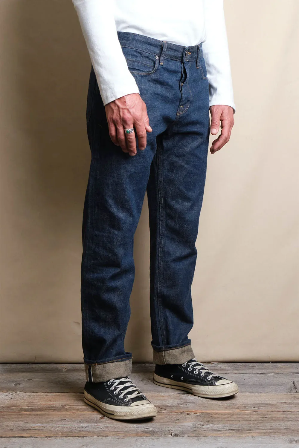 PORTOLA 13oz - NATURAL INDIGO RINSED DENIM sold by REVOLVR Menswear product image thumbnail 2