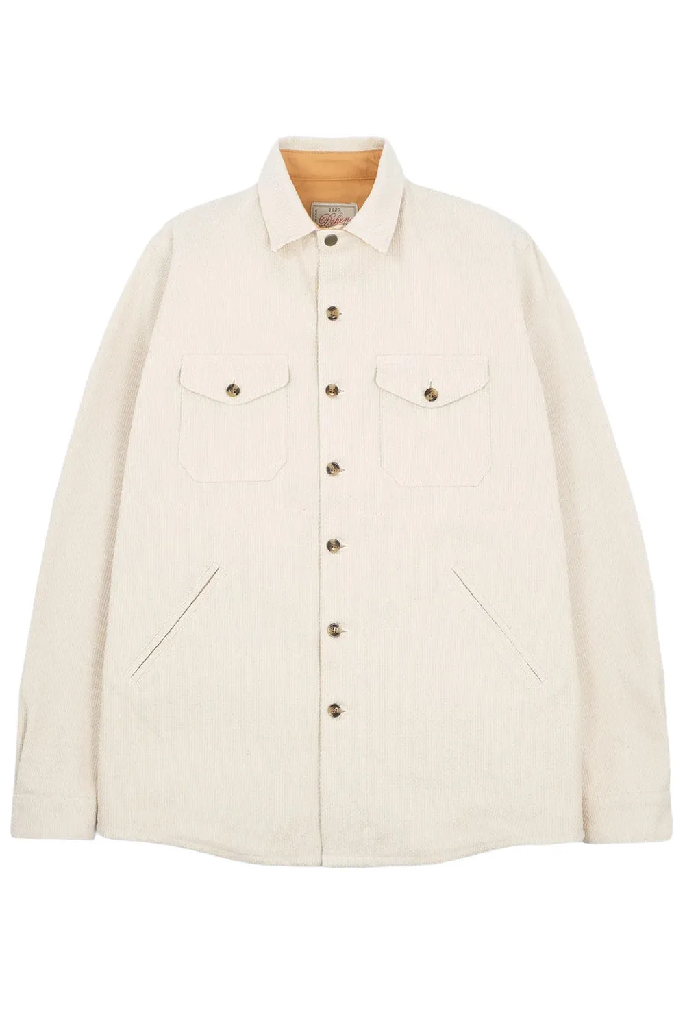 CRISSMAN OVERSHIRT Natural Sashiko sold by REVOLVR Menswear