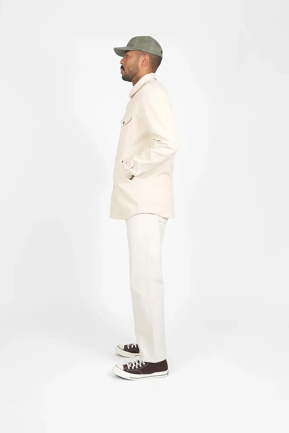 CRISSMAN OVERSHIRT Natural Sashiko sold by REVOLVR Menswear product image thumbnail 5