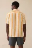 SS SHIBORI PALMA LINEN SHIRT Citrus Valley sold by REVOLVR Menswear