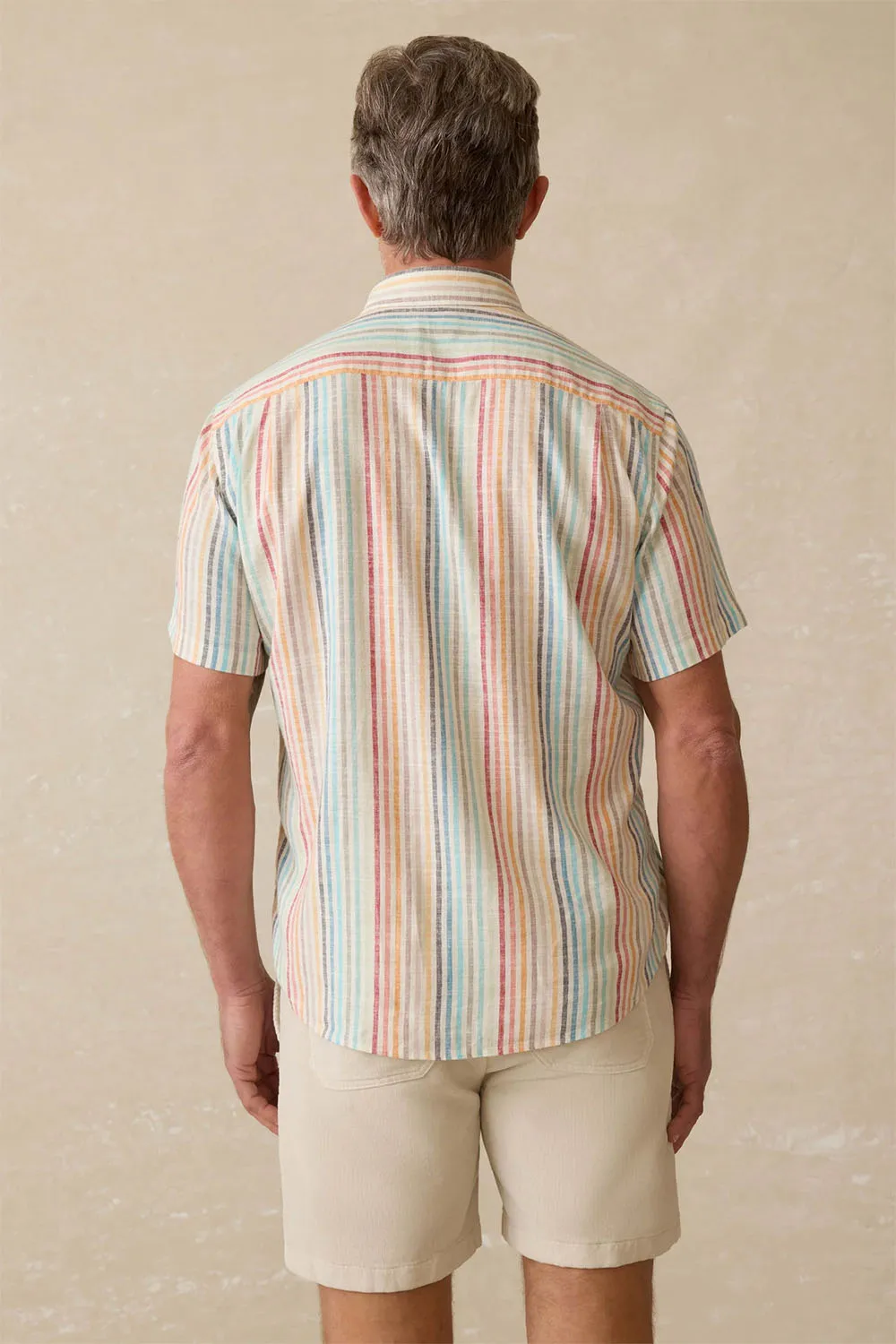SS BREEZE SHIRT Bay Reef Stripe sold by REVOLVR Menswear product image thumbnail 2