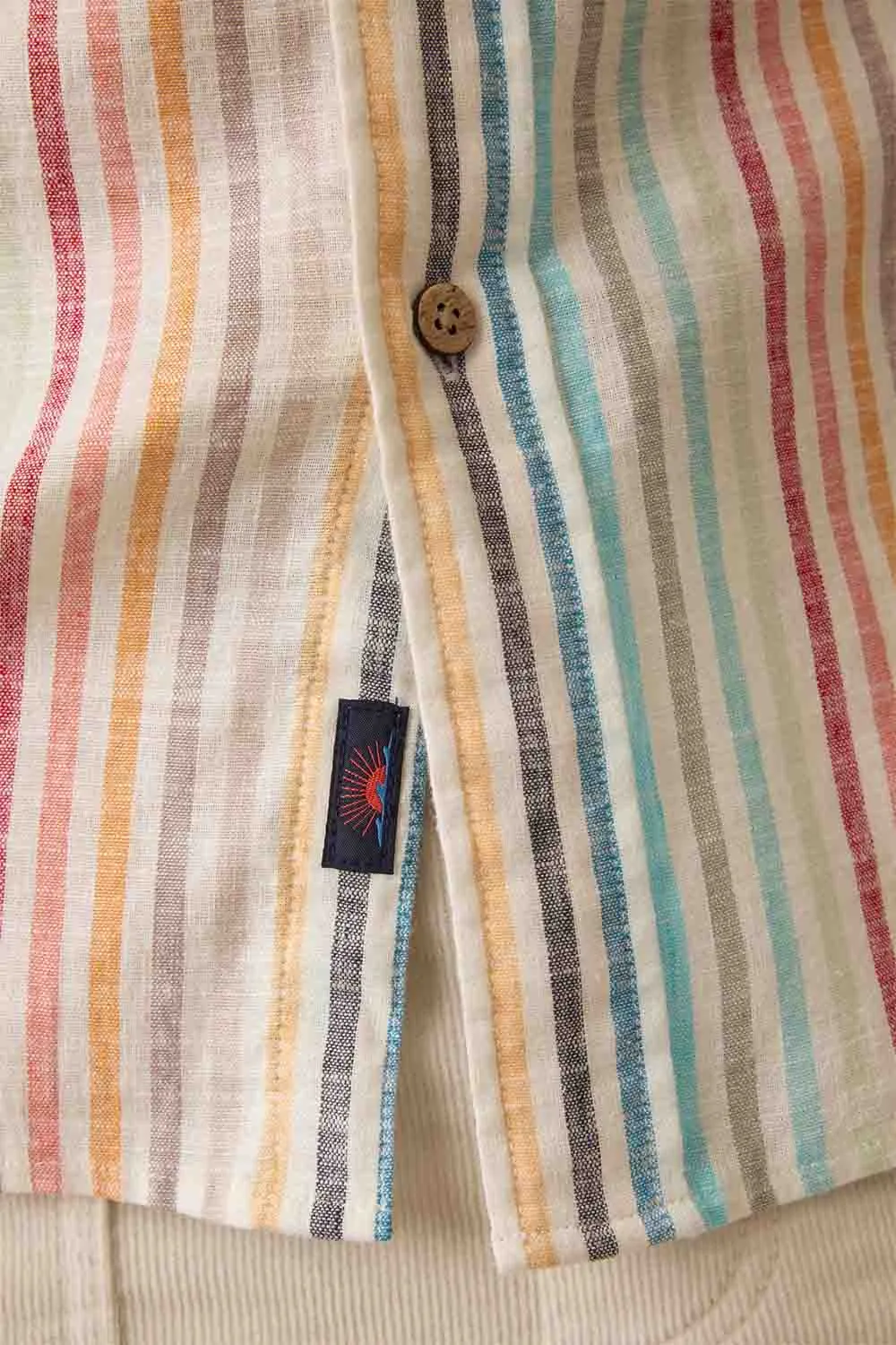 SS BREEZE SHIRT Bay Reef Stripe sold by REVOLVR Menswear product image thumbnail 3