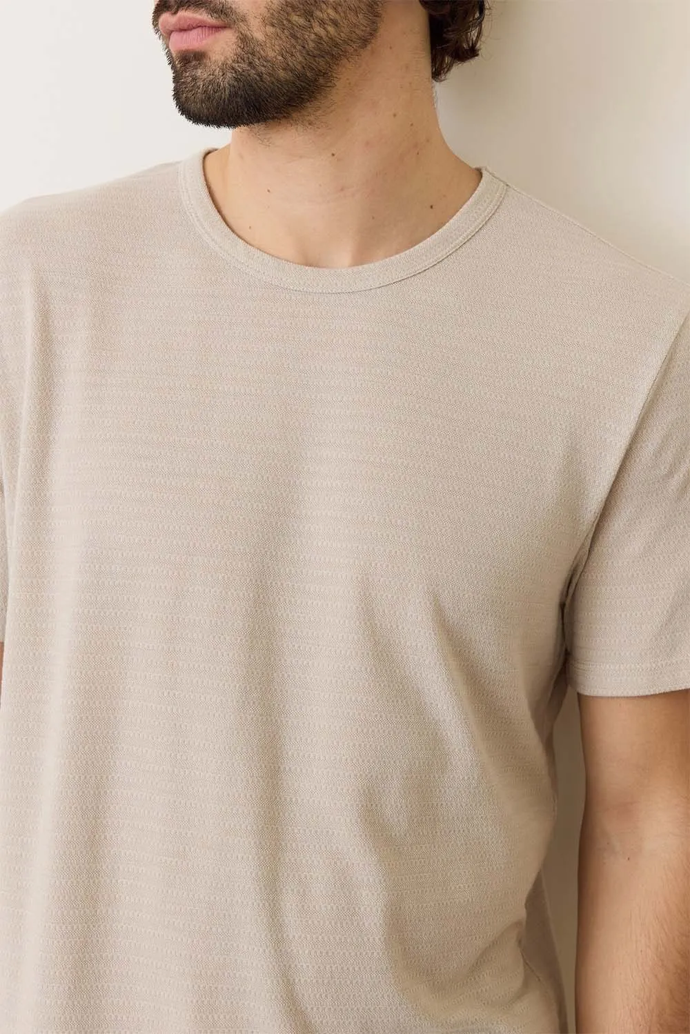 SIGNATURE CREW TEE Natural sold by REVOLVR Menswear product image thumbnail 4