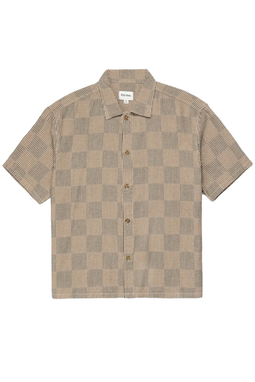 TANNER CHECK SS SHIRT Tobacco sold by REVOLVR Menswear