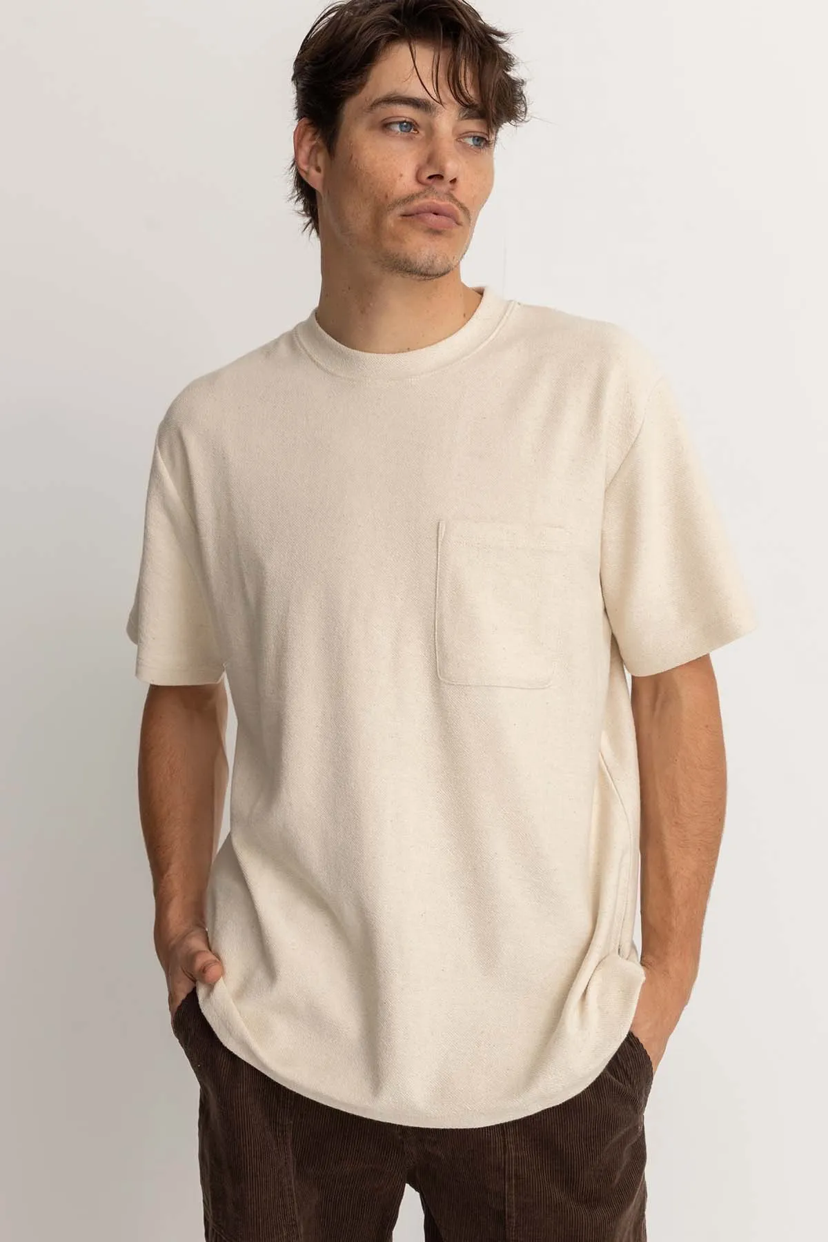 VINTAGE TERRY SS TSHIRT Natural sold by REVOLVR Menswear product image thumbnail 2