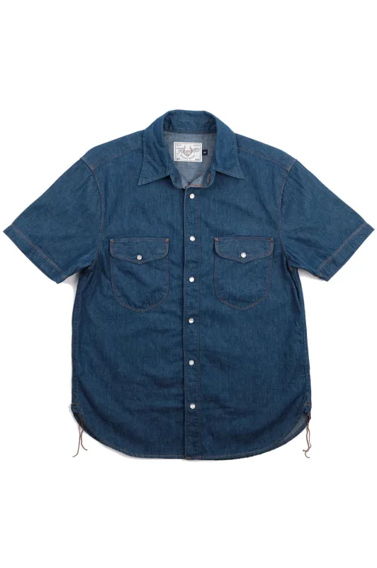 BODIE SS Vintage Blue Denim sold by REVOLVR Menswear