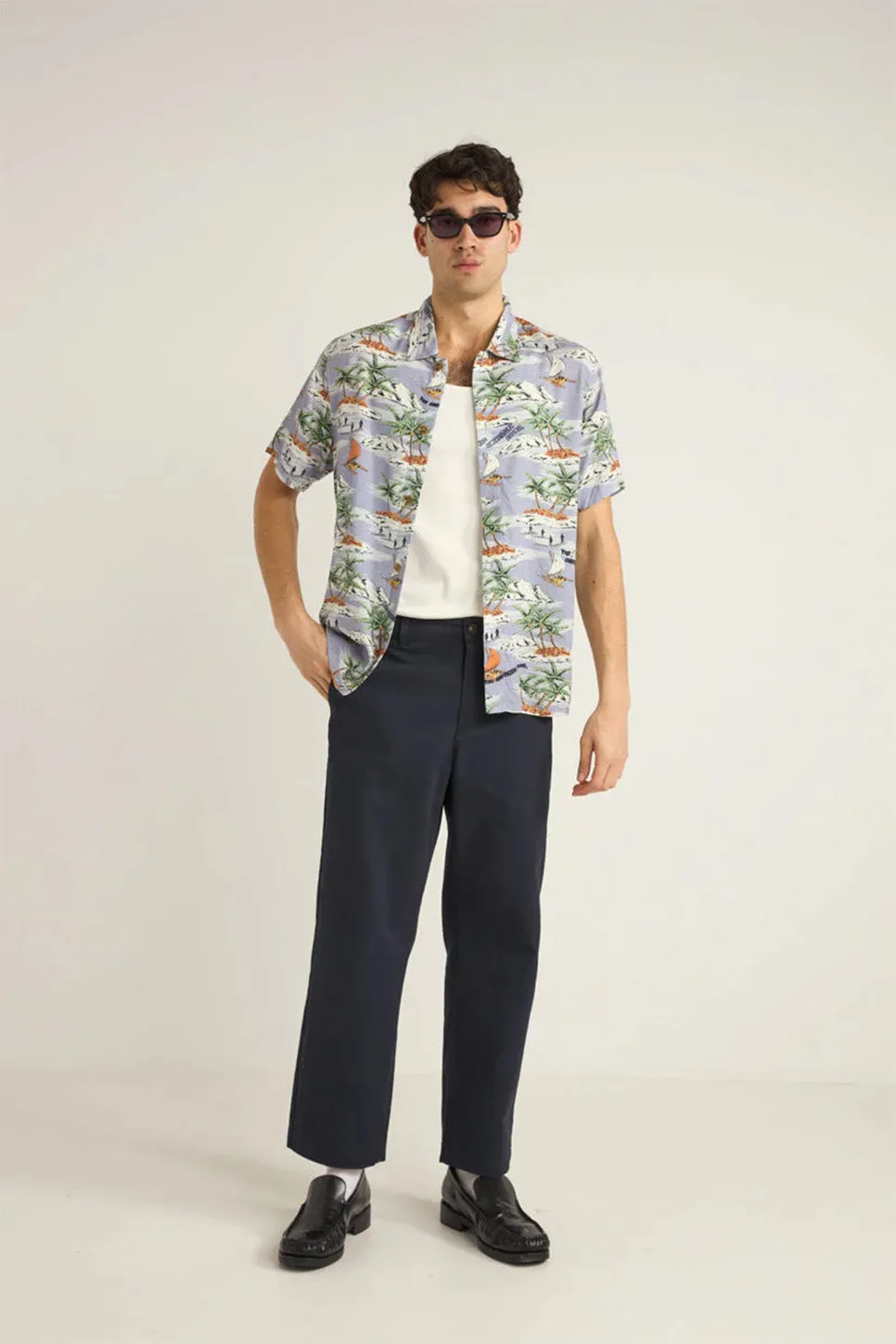 TROPICAL SS SHIRT Mist sold by REVOLVR Menswear product image thumbnail 4