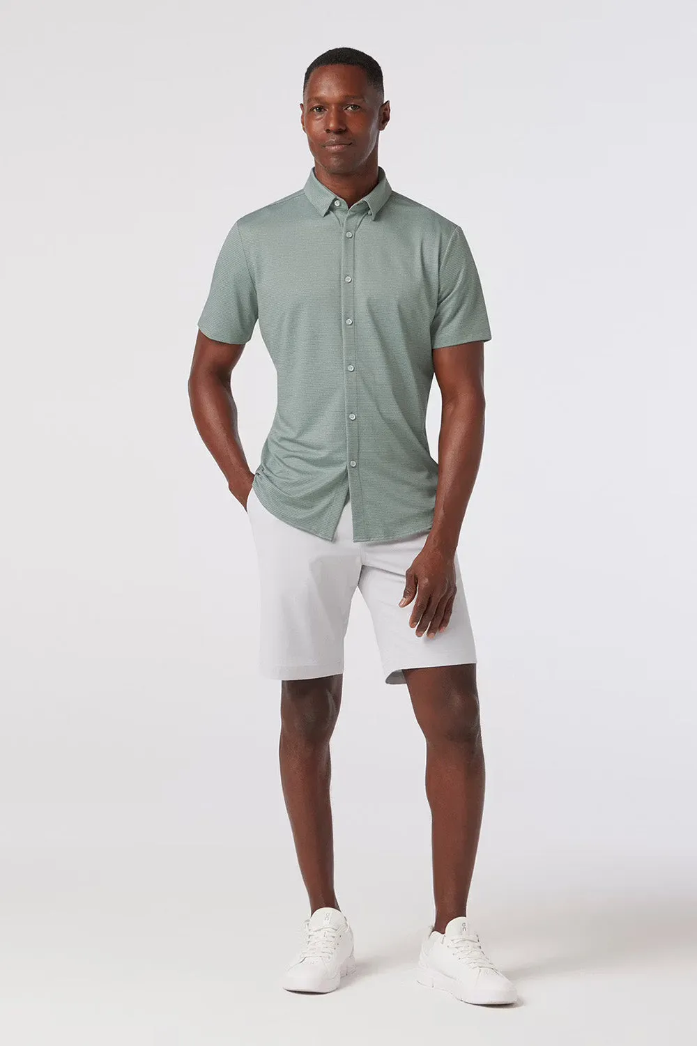 HALYARD SS Pale Green Dot Stripe sold by REVOLVR Menswear product image thumbnail 2