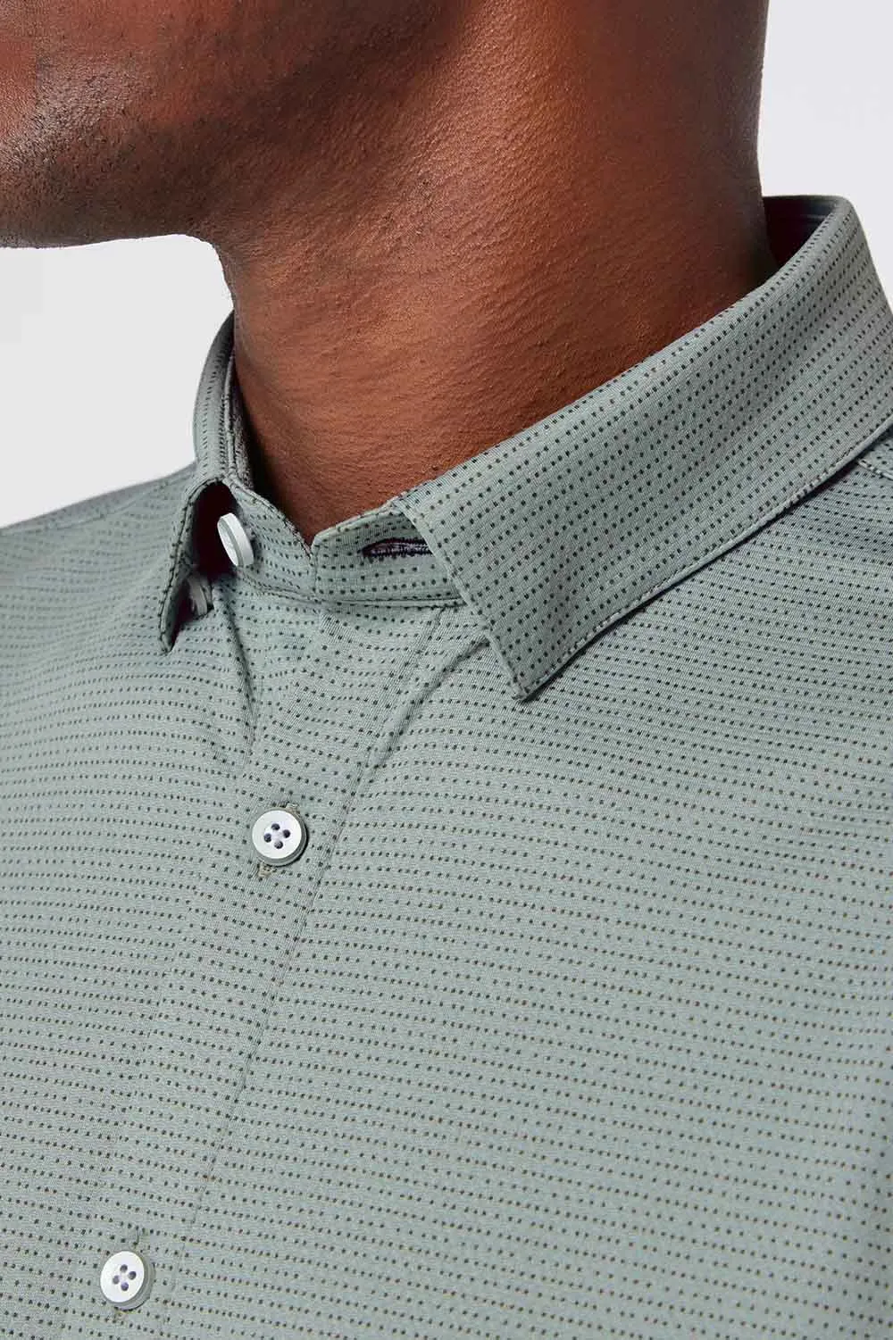 HALYARD SS Pale Green Dot Stripe sold by REVOLVR Menswear product image thumbnail 3