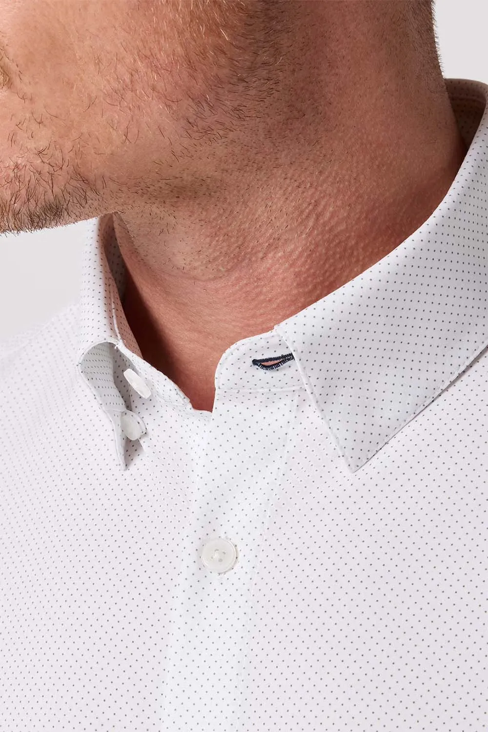 LEEWARD LS Olive Micro Dot sold by REVOLVR Menswear product image thumbnail 3