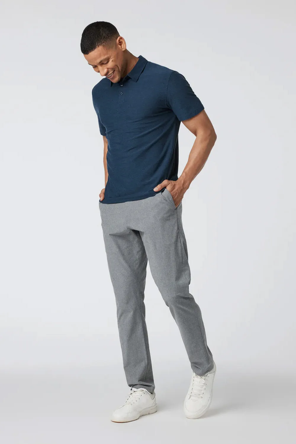 STRATO TECH POLO Navy Heather sold by REVOLVR Menswear product image thumbnail 4