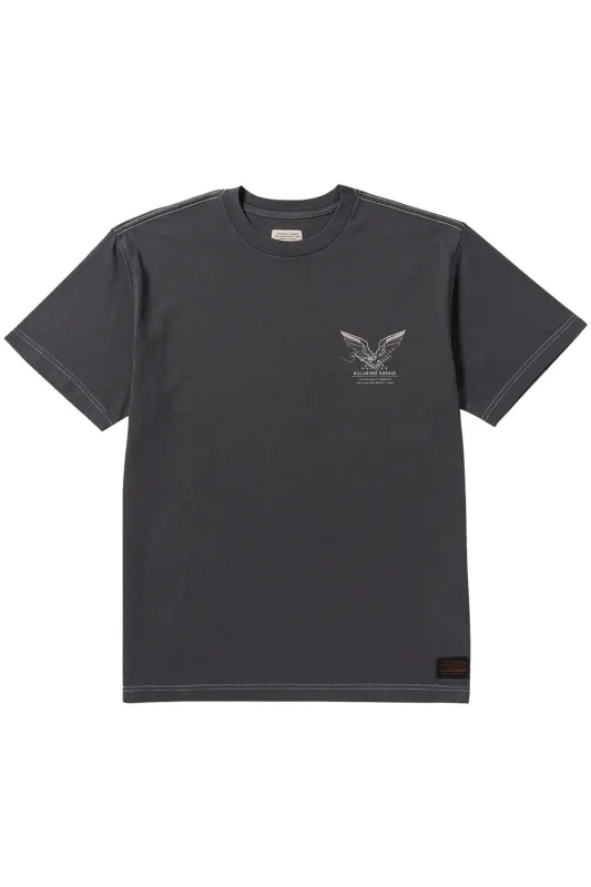 BIRD OF PREY GARAGE SS Washed Black sold by REVOLVR Menswear