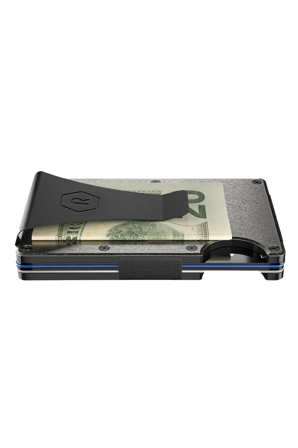 RIDGE WALLET - TITANIUM - MONEY CLIP Stonewashed sold by REVOLVR Menswear product image thumbnail 3