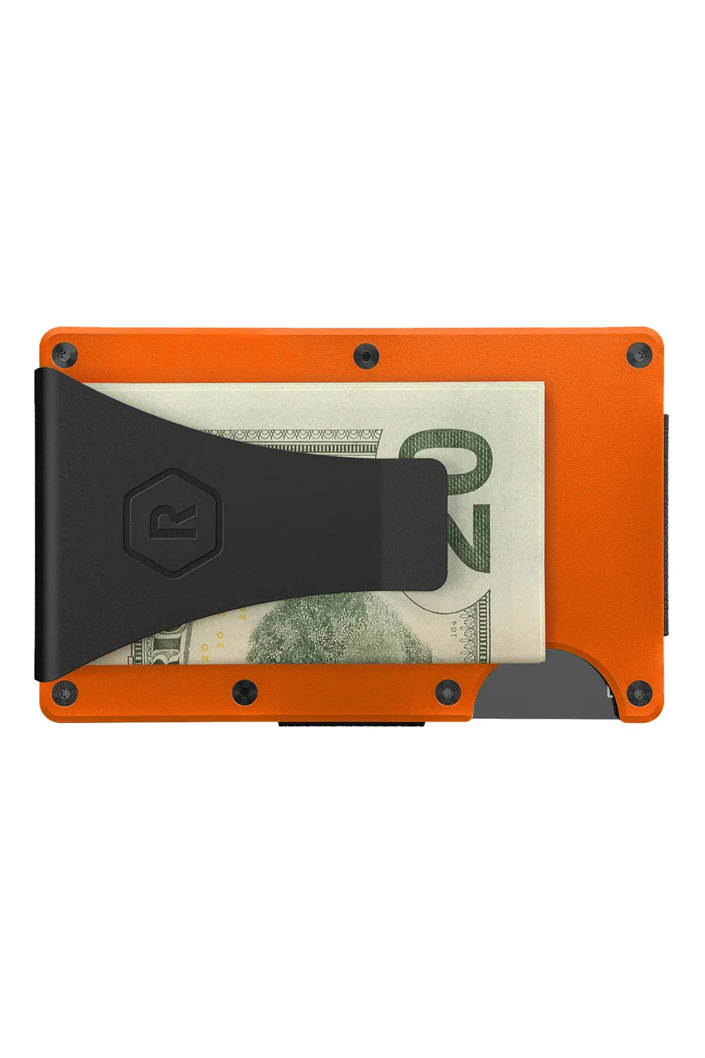 RIDGE WALLET - ALUMINUM - MONEY CLIP Basecamp Orange sold by REVOLVR Menswear