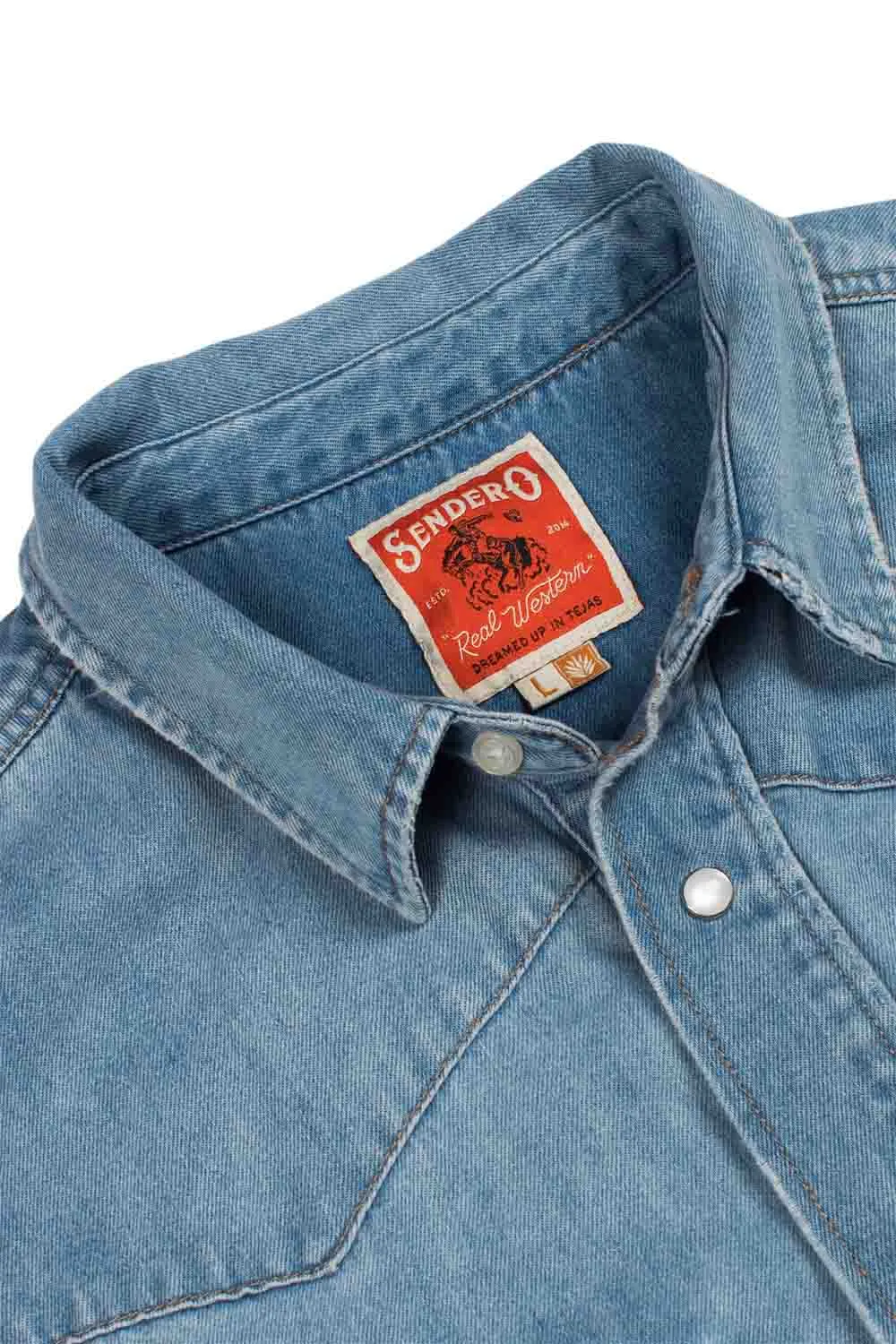 THE WYATT PEARL SNAP SHIRT Vintage Denim sold by REVOLVR Menswear product image thumbnail 2