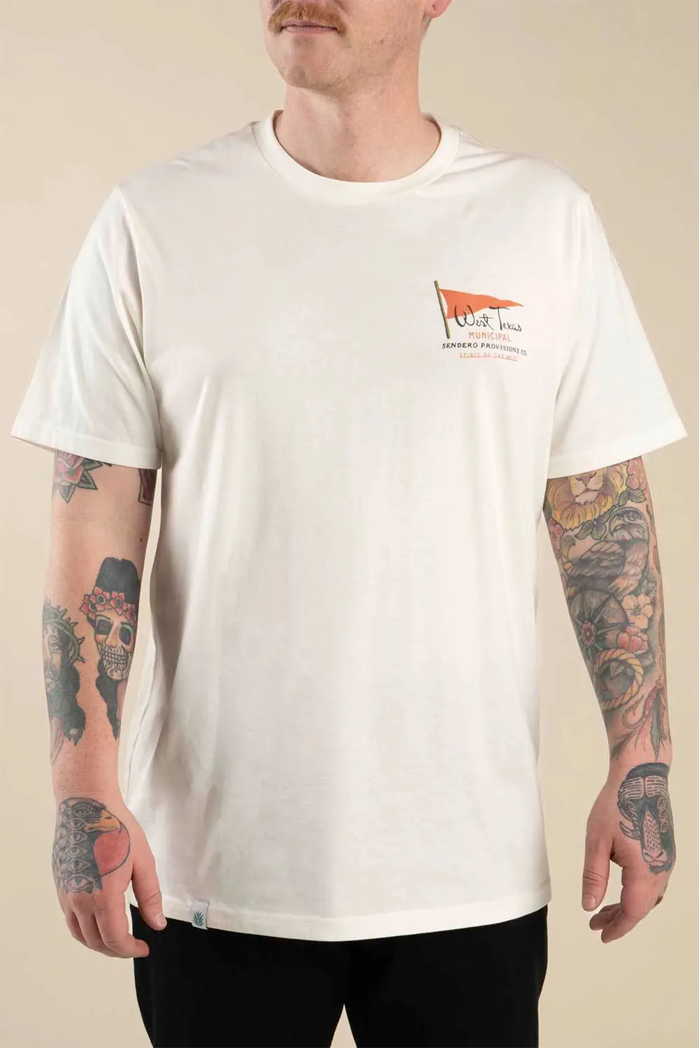 WEST TEXAS MUNICIPAL TEE Vintage White sold by REVOLVR Menswear product image thumbnail 3