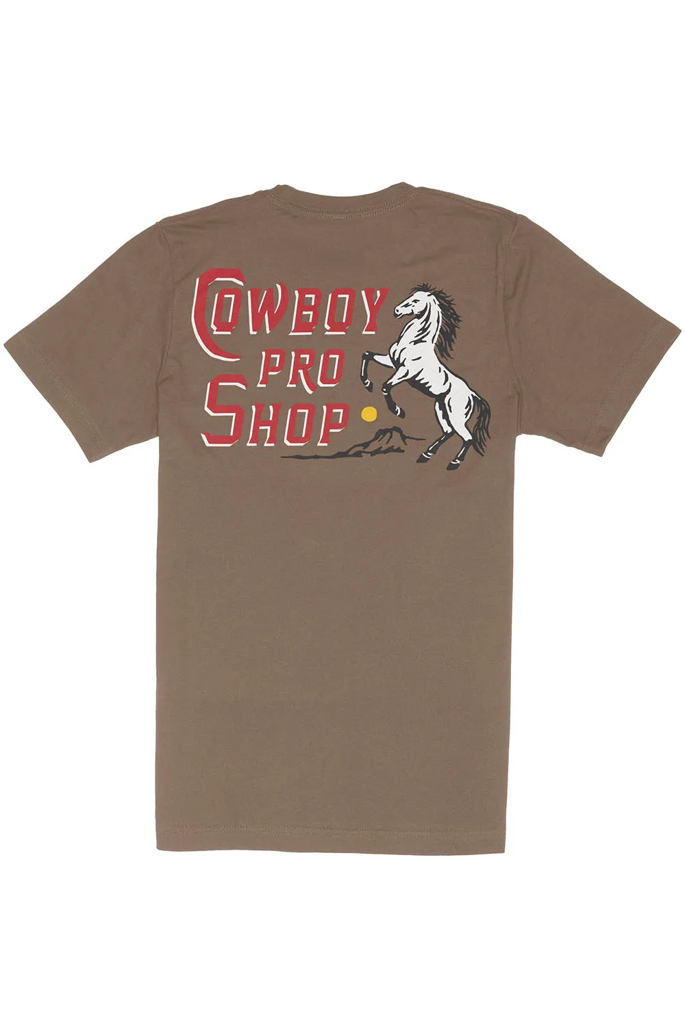 COWBOY PRO SHOP TEE Light Brown sold by REVOLVR Menswear
