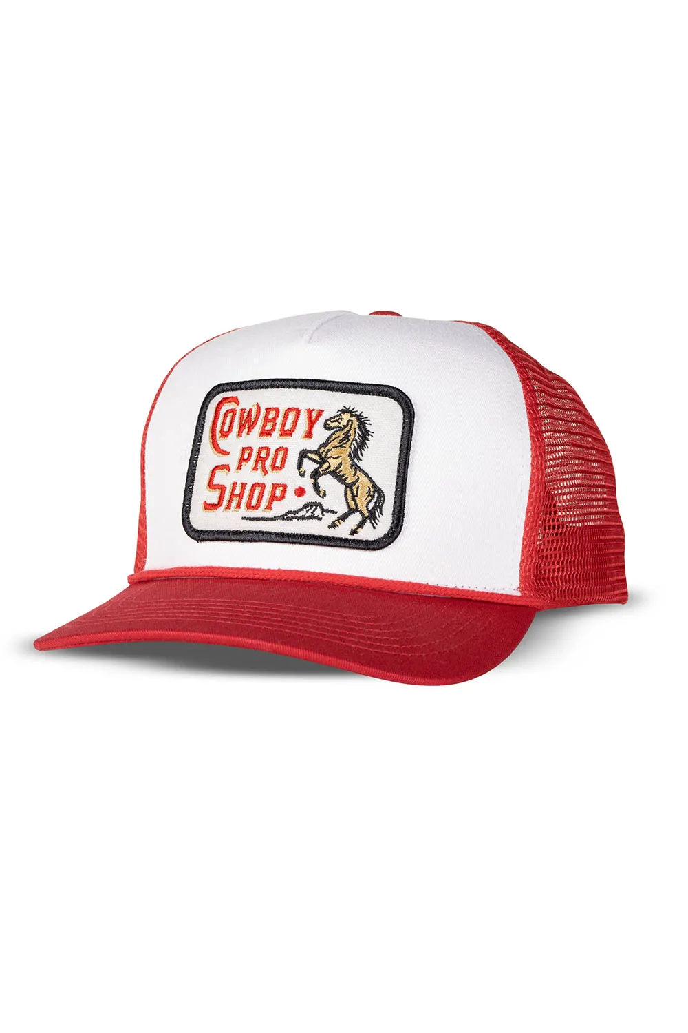 COWBOY PRO SHOP HAT White/Red sold by REVOLVR Menswear