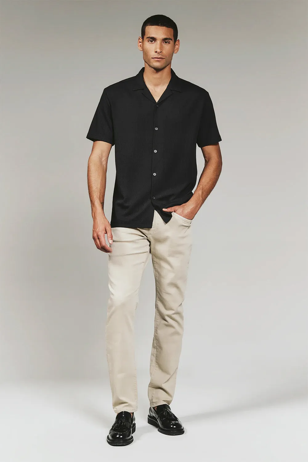 VAUGHN CAMP SHIRT Black sold by REVOLVR Menswear product image thumbnail 4