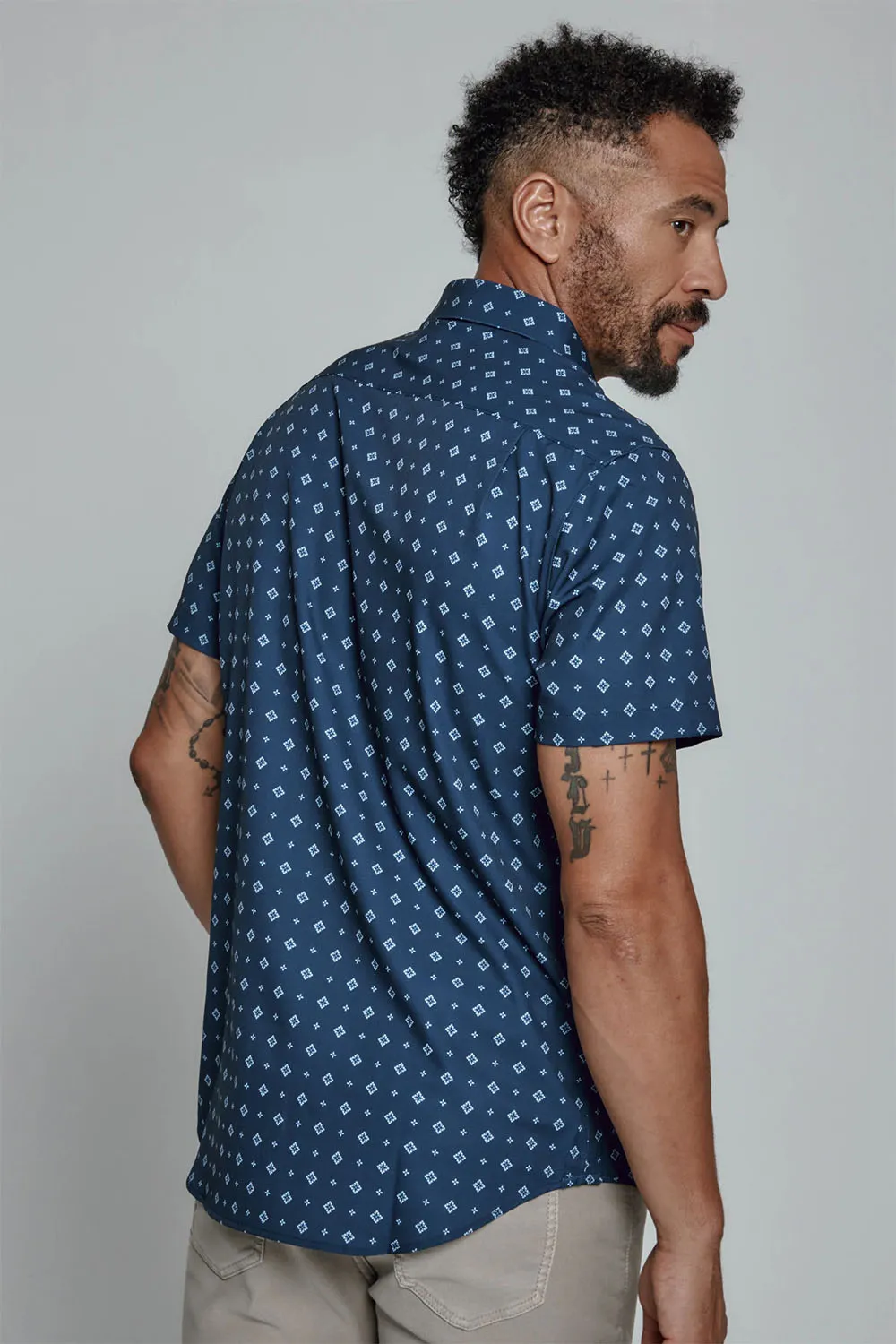 RONIN SS SHIRT Navy sold by REVOLVR Menswear product image thumbnail 2