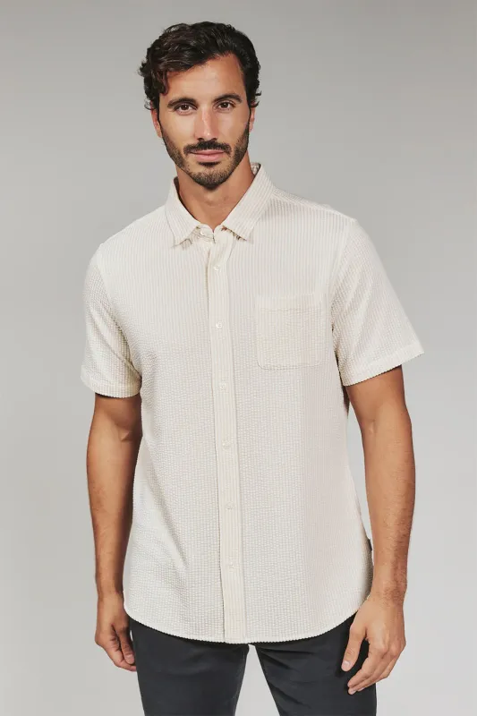 KEATON SS SHIRT Desert sold by REVOLVR Menswear