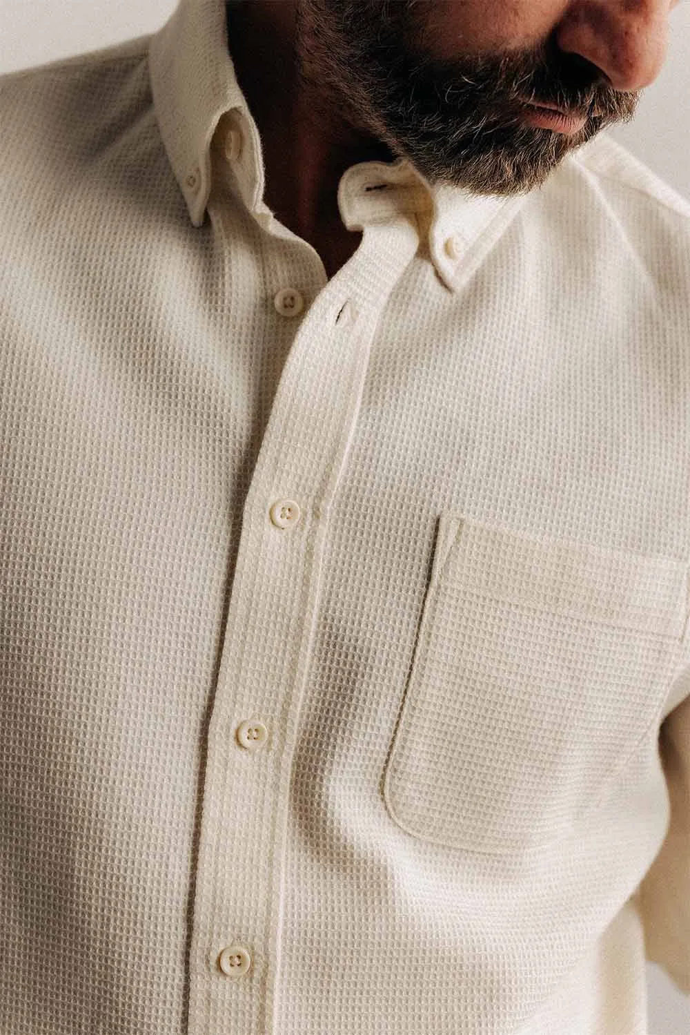 THE JACK Natural Waffle sold by REVOLVR Menswear product image thumbnail 3