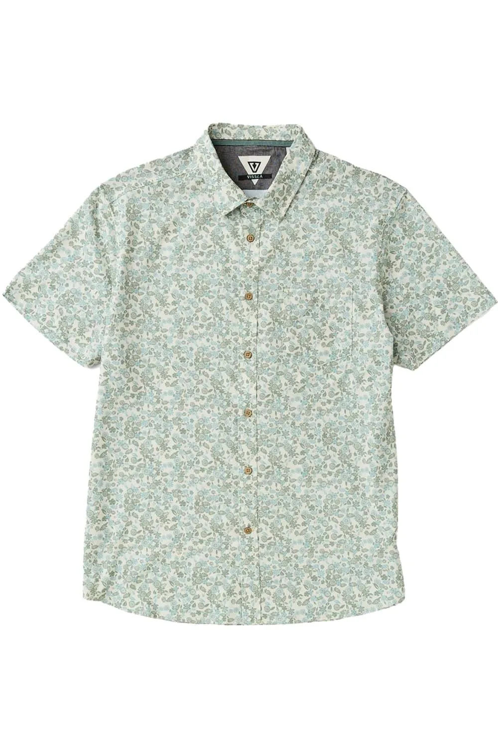 SUN GARDEN ECO SS SHIRT Sage sold by REVOLVR Menswear