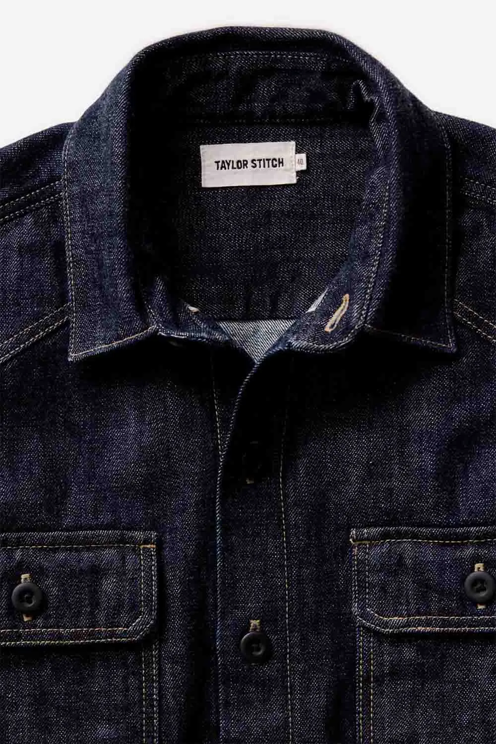 THE SHOP SHIRT Rinsed Indigo Selvedge sold by REVOLVR Menswear product image thumbnail 3