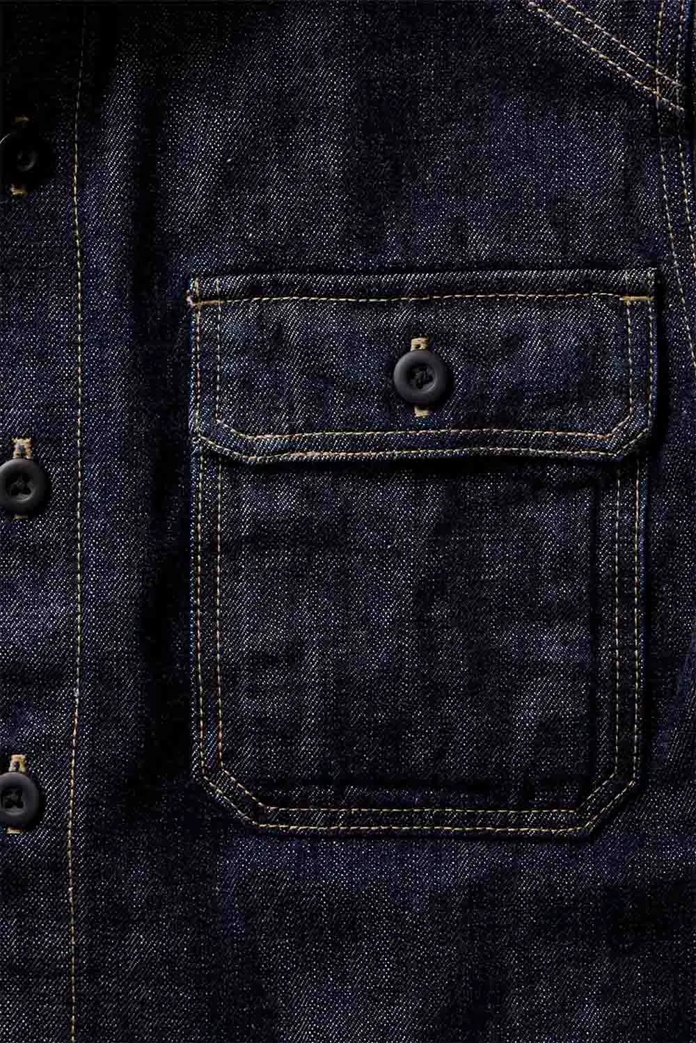 THE SHOP SHIRT Rinsed Indigo Selvedge sold by REVOLVR Menswear product image thumbnail 4