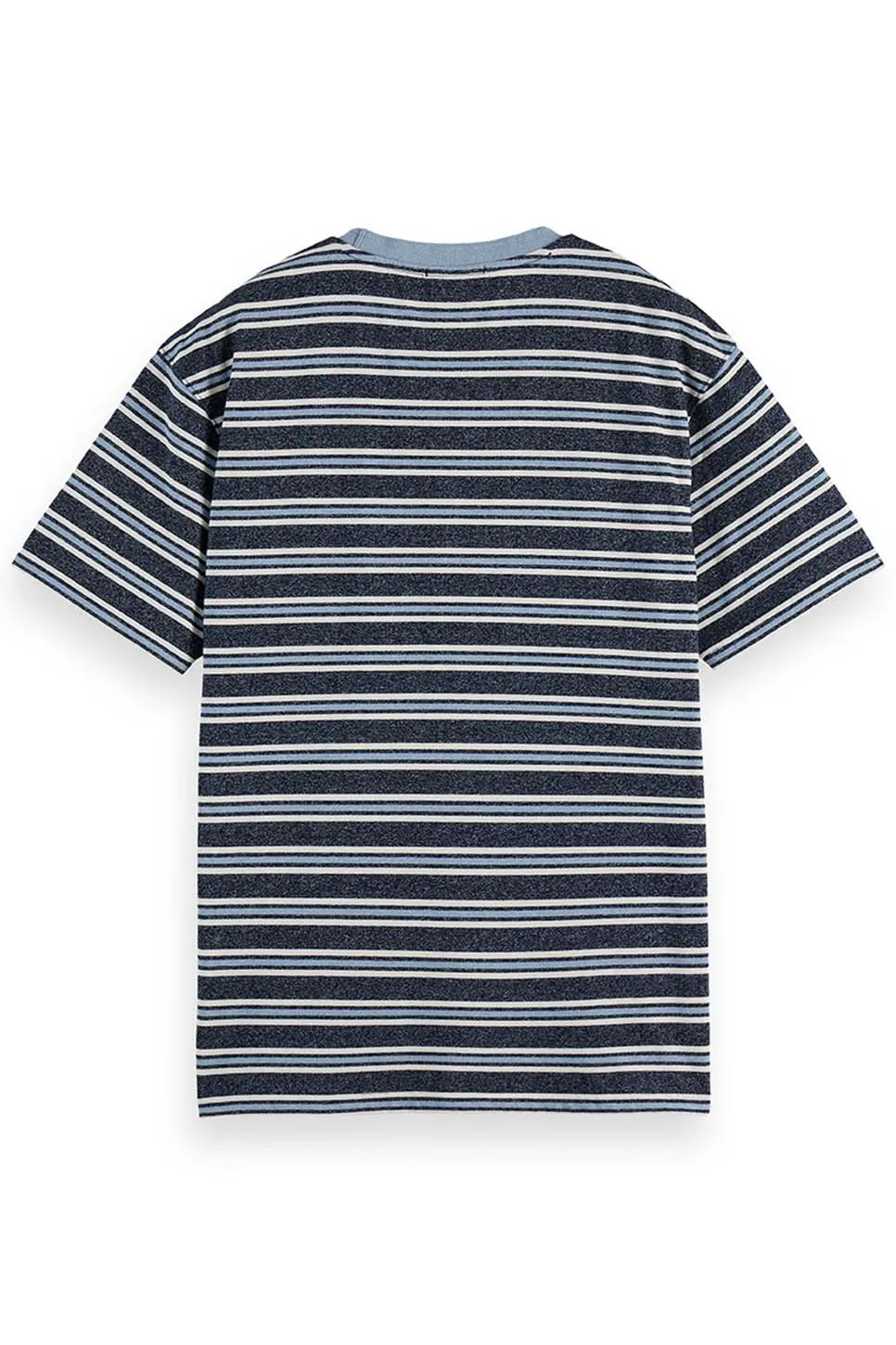 YARN DYE STRIPE T-SHIRT Blue/Multi sold by REVOLVR Menswear product image thumbnail 2