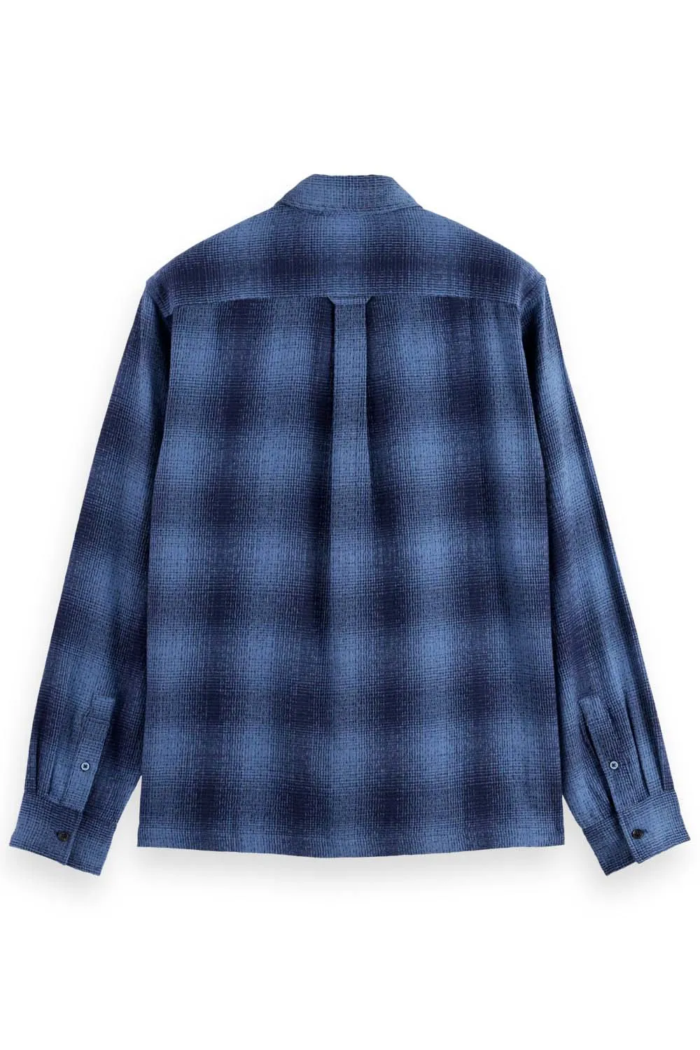 SHADOW CHECK SHIRT Peacoat sold by REVOLVR Menswear product image thumbnail 2