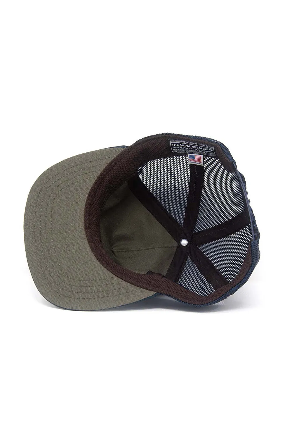 SUNSET CACTUS TRUCKER STRAPBACK Navy sold by REVOLVR Menswear product image thumbnail 3