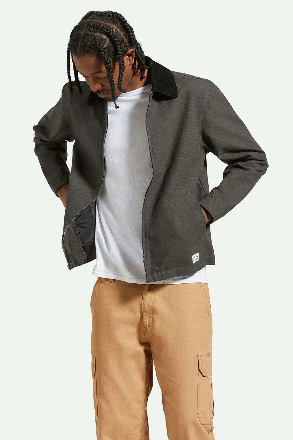 MECHANIC GARAGE ZIP JACKET Washed Black sold by REVOLVR Menswear product image thumbnail 3