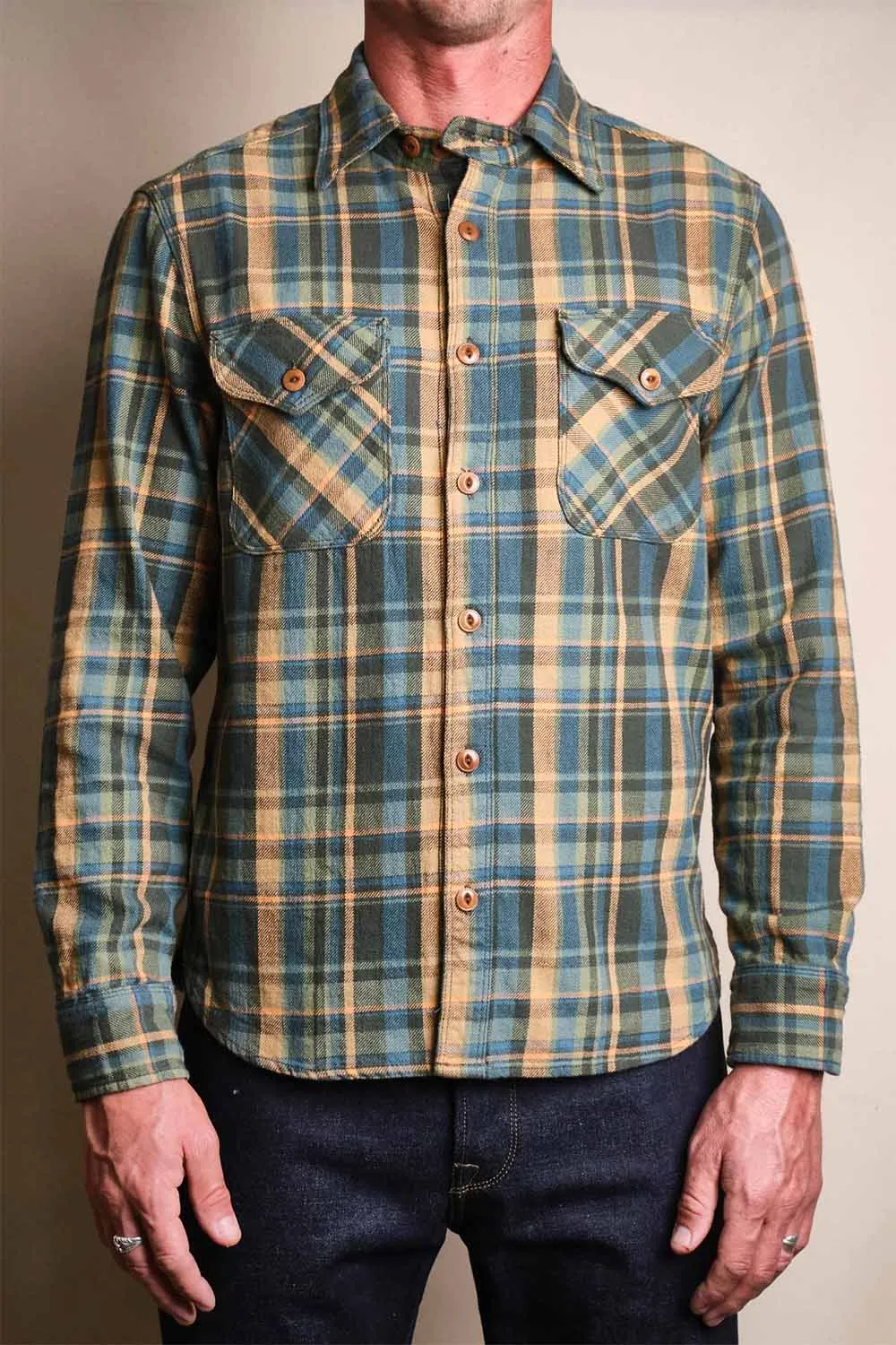 WELLS LS Evergreen Plaid sold by REVOLVR Menswear product image thumbnail 2
