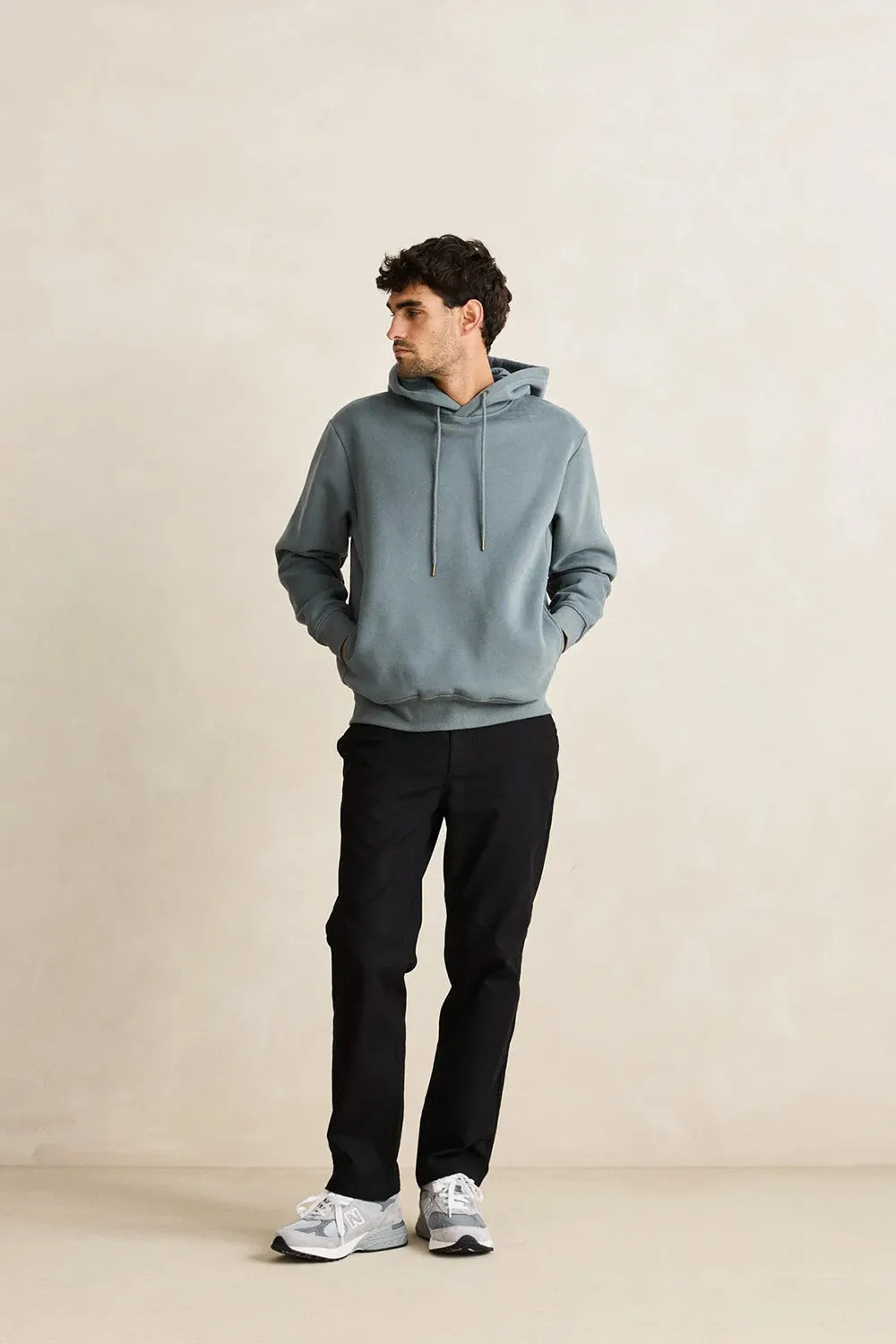 CLASSIC FLEECE HOOD Silver Pine sold by REVOLVR Menswear product image thumbnail 3