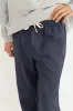 LINEN JAM PANT Navy sold by REVOLVR Menswear