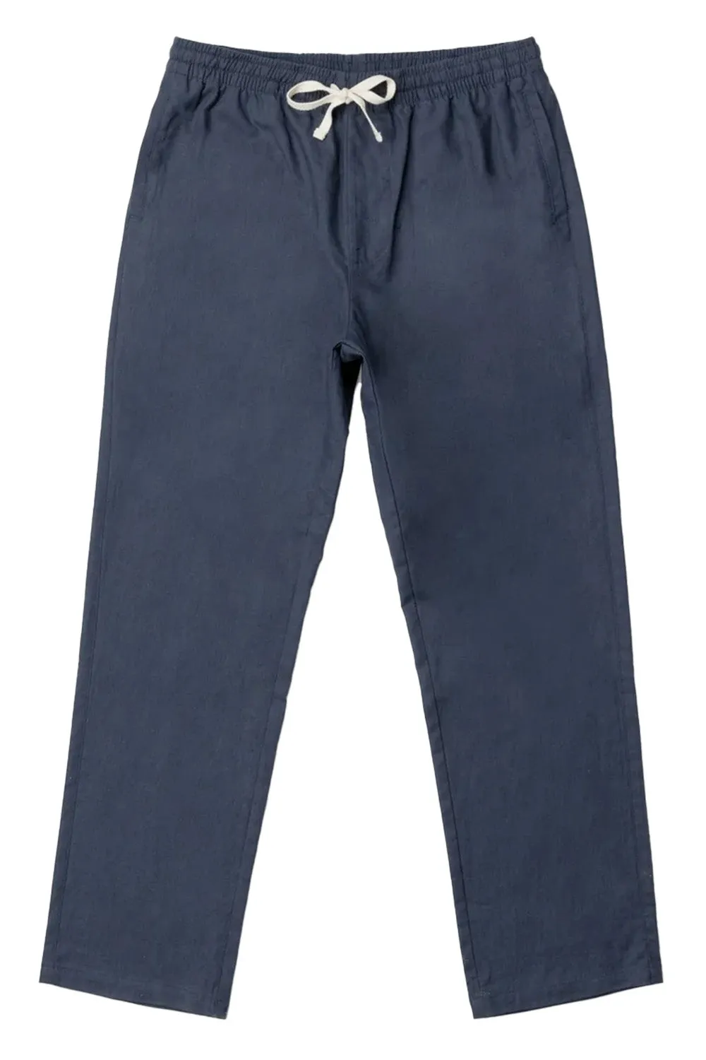 LINEN JAM PANT Navy sold by REVOLVR Menswear