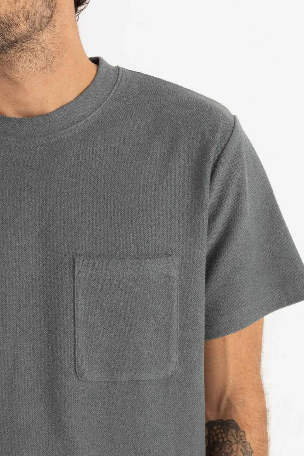 VINTAGE TERRY SS TSHIRT Silver Pine sold by REVOLVR Menswear product image thumbnail 4