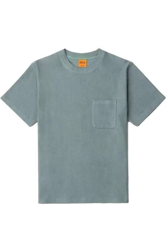 VINTAGE TERRY SS TSHIRT Silver Pine sold by REVOLVR Menswear