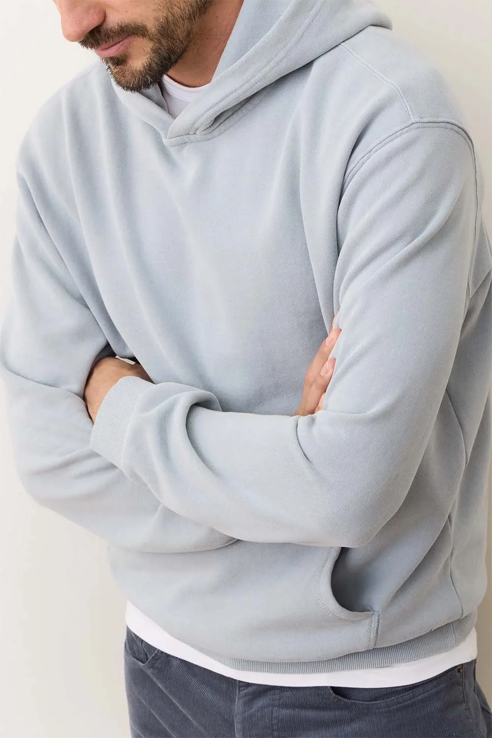 CLOUD 9 FLEECE HOODIE Ballad Blue sold by REVOLVR Menswear product image thumbnail 3