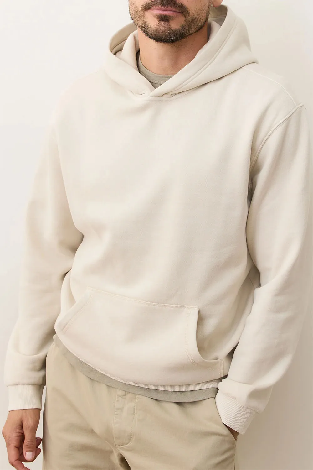 CLOUD 9 FLEECE HOODIE Whitecap sold by REVOLVR Menswear product image thumbnail 2