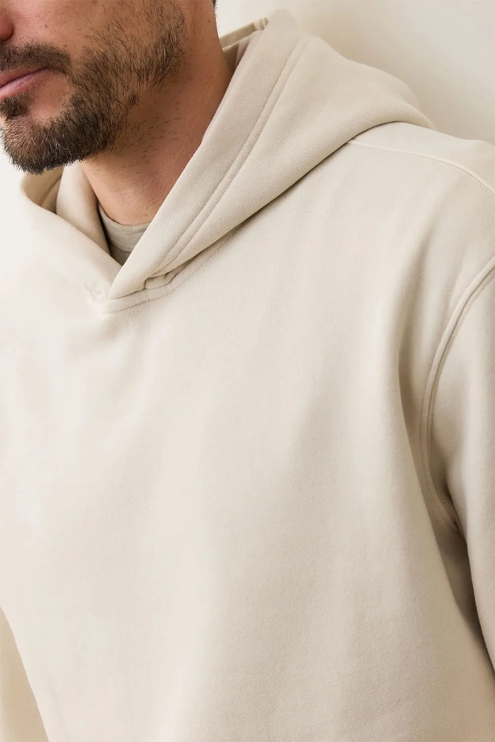 CLOUD 9 FLEECE HOODIE Whitecap sold by REVOLVR Menswear product image thumbnail 3