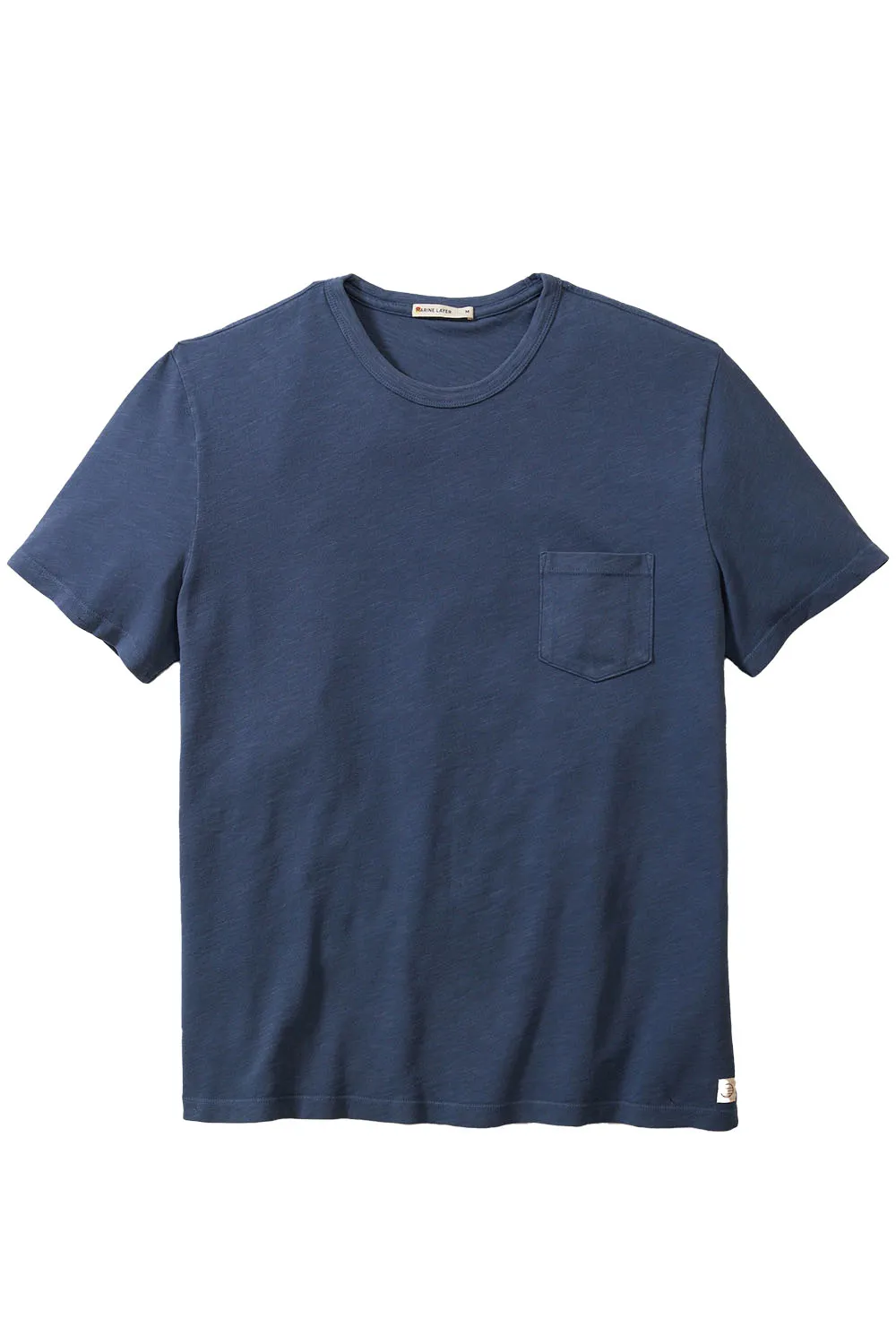 RELAXED HEAVY SLUB PKT TEE Orion Blue sold by REVOLVR Menswear